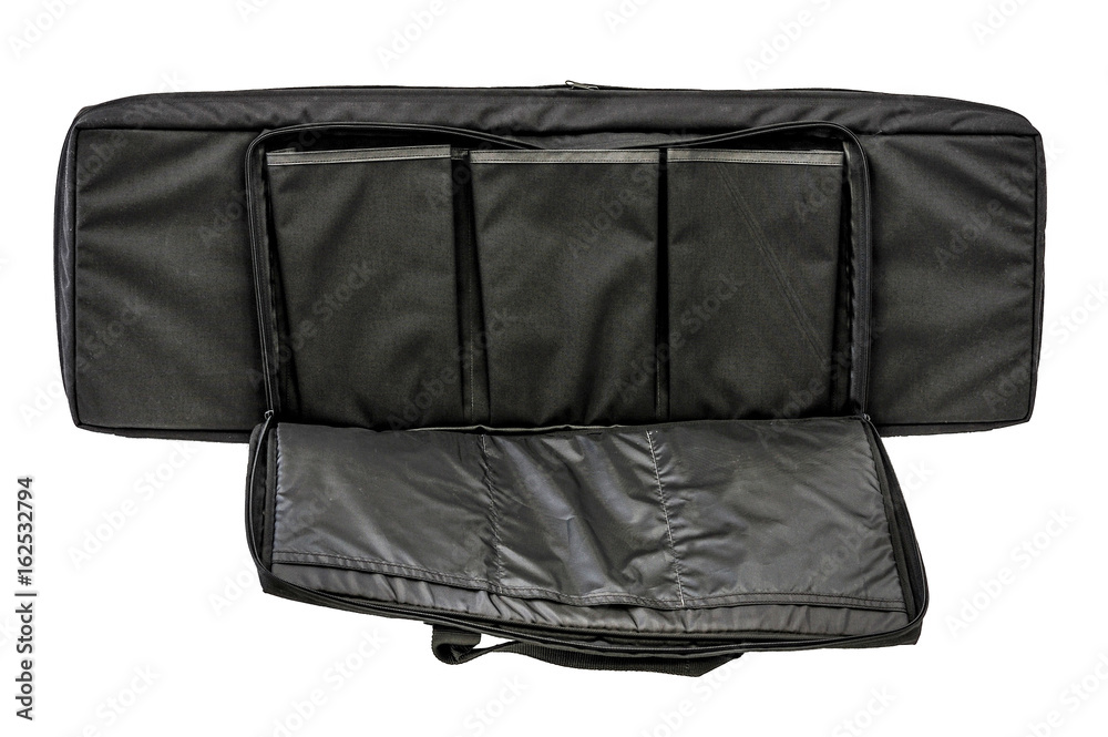 Bag for concealed carry of submachine gun. Isolated Bag for concealed carry of submachine gun. Isolated