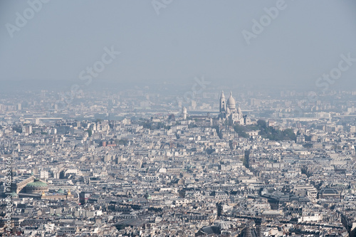 Canvas Print sacré coeur cathédrale paris église toit vue aérienne