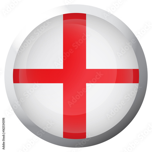 Isolated flag of England on a button, Vector illustration Free Download Isolated flag of England on a button, Vector illustration - GFXLoad