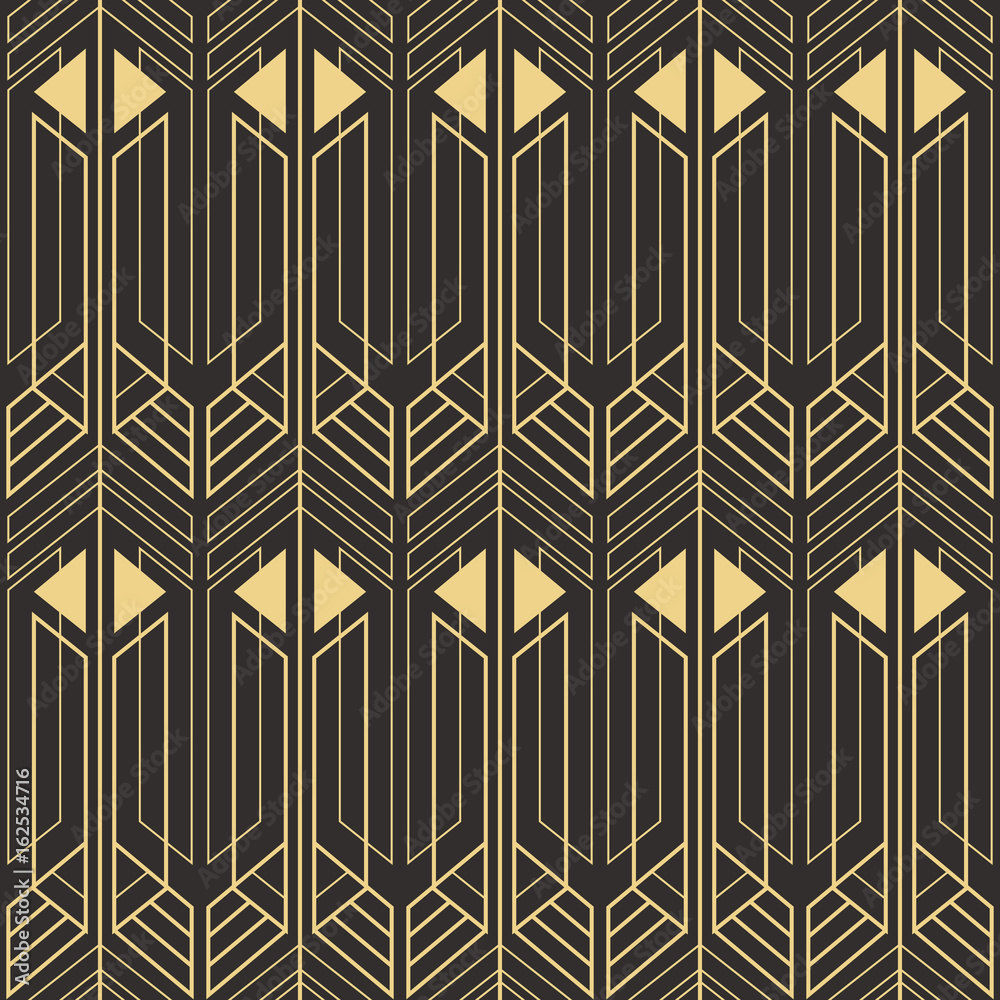 Abstract art deco seamless pattern