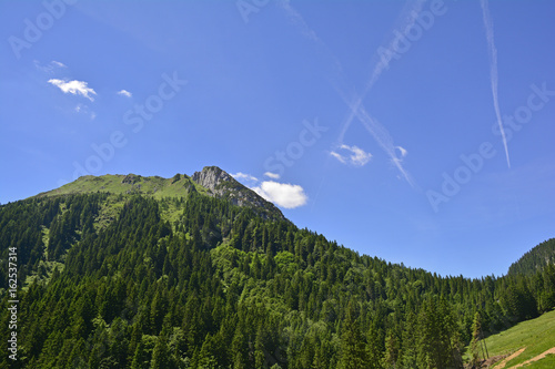 The mid-June rural landscape of the Carnic Alps near Paularo, Friuli Venezie Giulia, north east Italy.
 photo