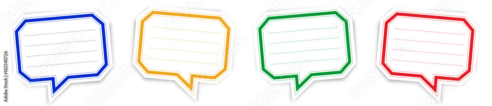 Etiquettes scolaires en forme de bulle Etiquettes scolaires en forme de bulle