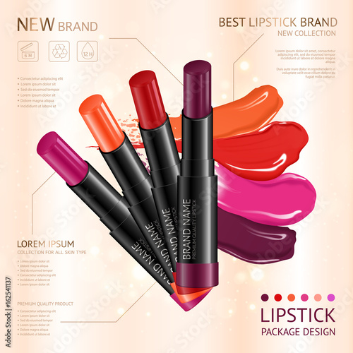 Lipstick 4 Colors Package Advertisement