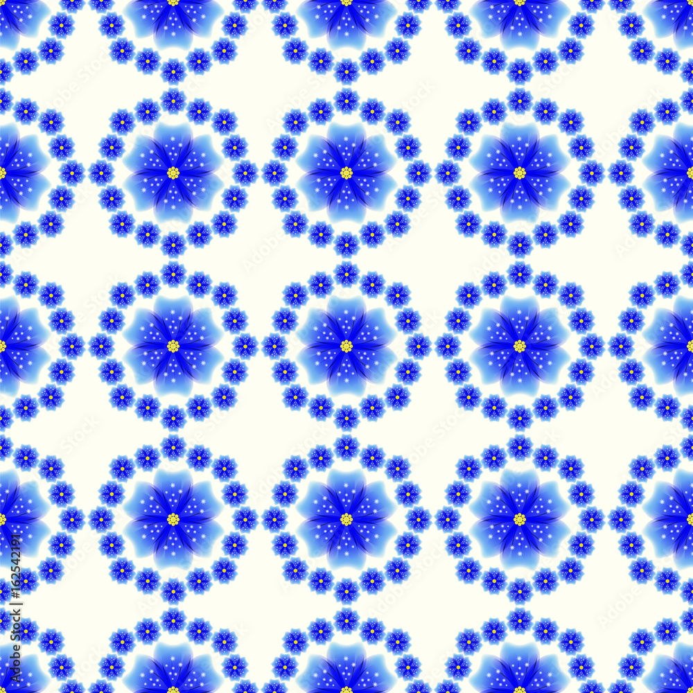 Abstract background with stars and flowers Abstract background with stars and flowers