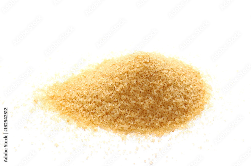 pile brown sugar isolated on white background, sugarcane pile brown sugar isolated on white background, sugarcane