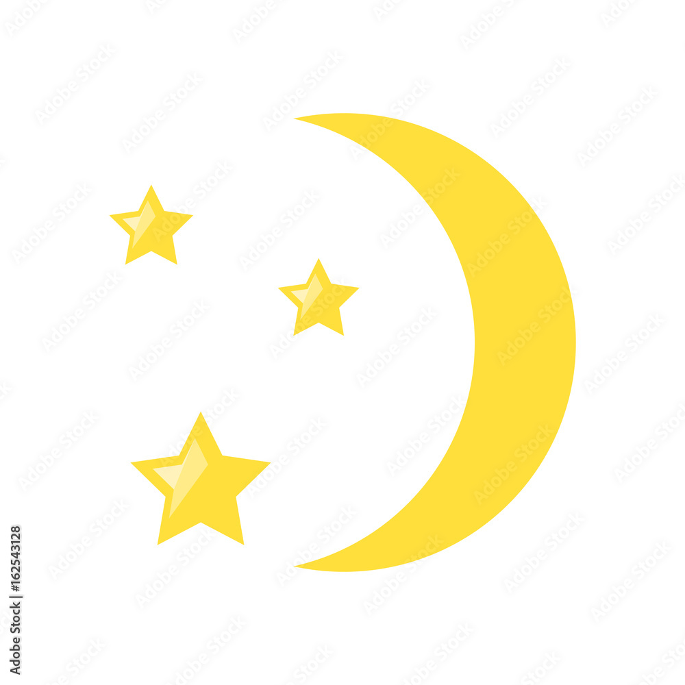 Moon with stars Moon with stars