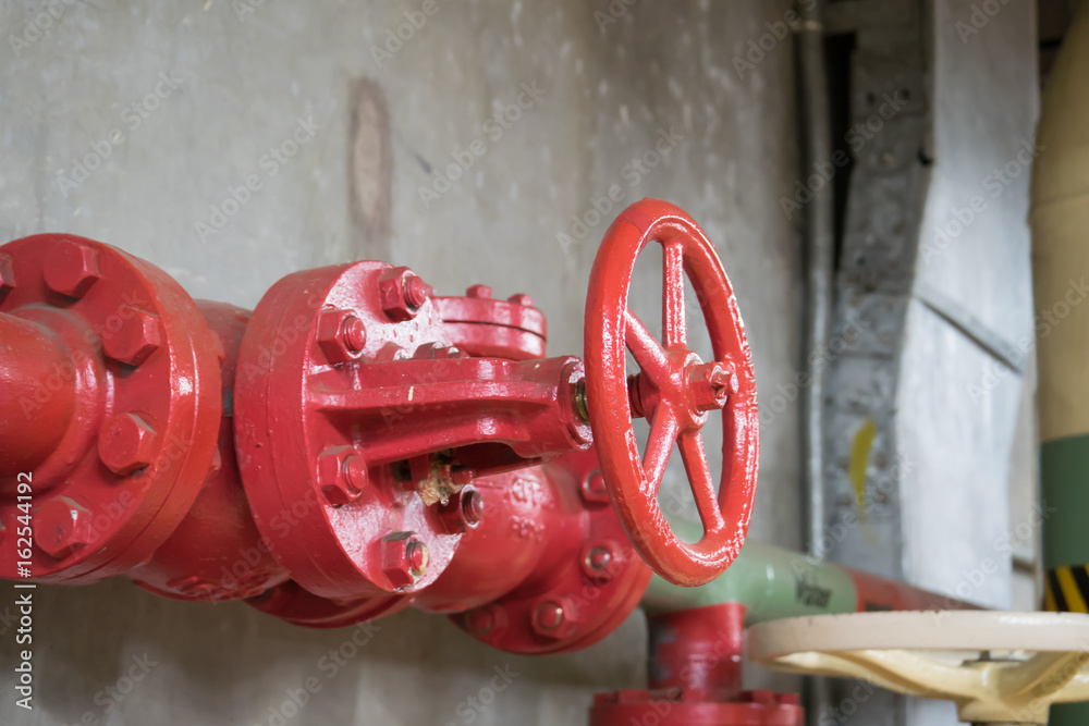 Pipe valve water connection on industry Pipe valve water connection on industry