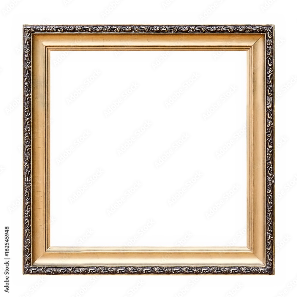 Fototapeta premium Gold frame for paintings, mirrors or photos