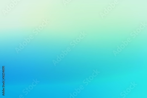 Simple green blue with gradient sunset blured background for summer design photo