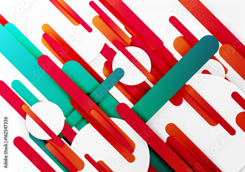 Cut 3d paper color straight lines abstract background