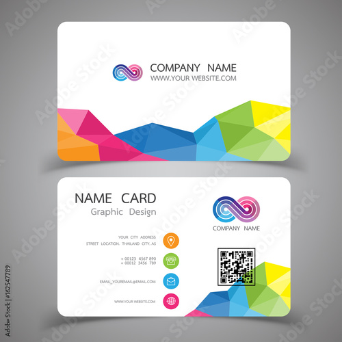 business card design set.Vector illustrations.