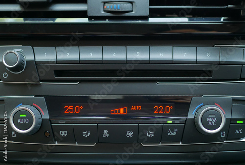 Air condition control in luxury car. © Poj