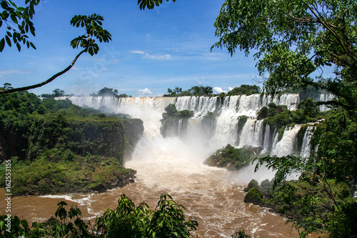 Iguazu Falls, on the border between Argentina and Brazil
