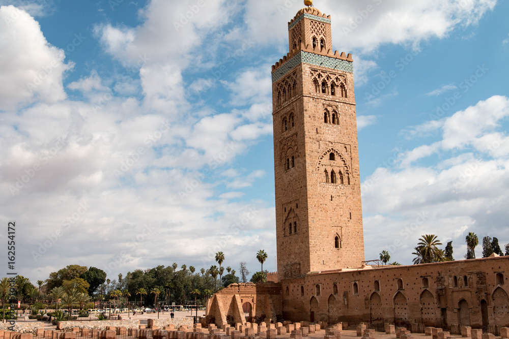 The Koutoubia Mosque or Kutubiyya Mosque is the largest mosque in Marrakesh, Morocco