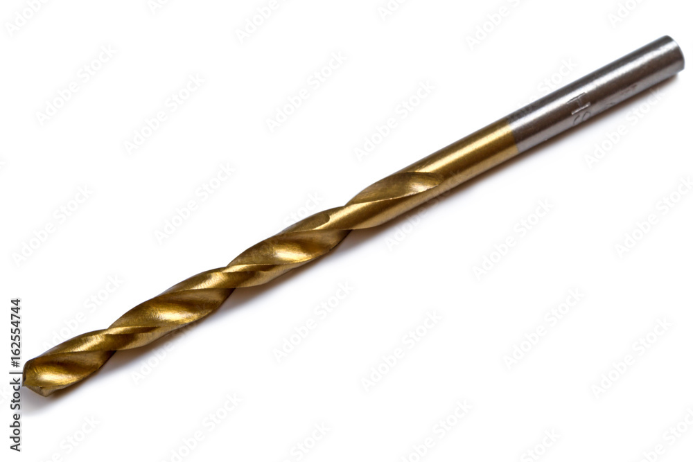 Drill for metal on white Drill for metal on white