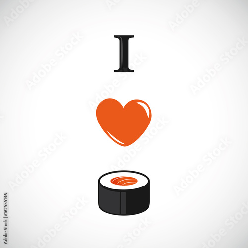 i love lachs sushi