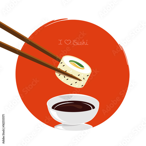 i love sushi mit sojasauße