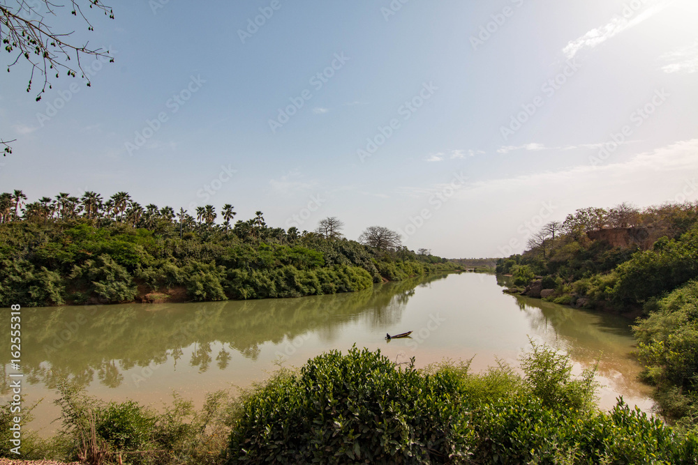 The Gambia River in Niokolo-Koba National Park, Senegal