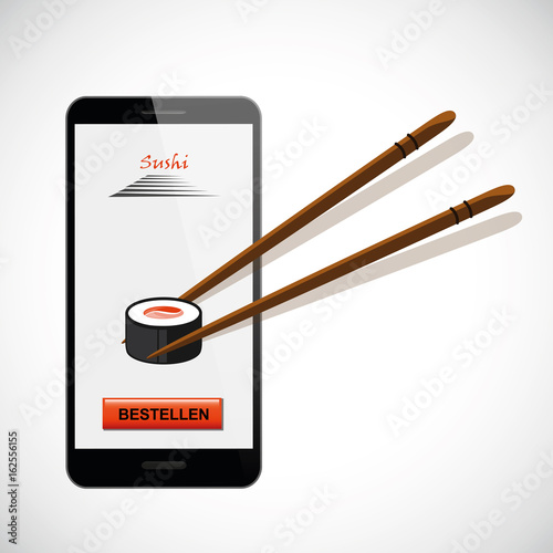 sushi aus smartphone