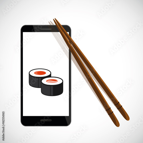 sushi im smartphone