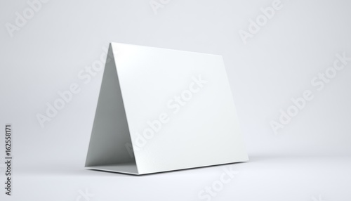 White stander. 3d illustration. Stander mockup.