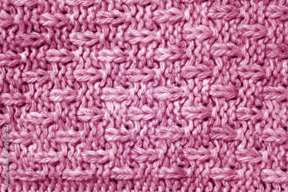 Pink color knitted pattern. Pink color knitted pattern.