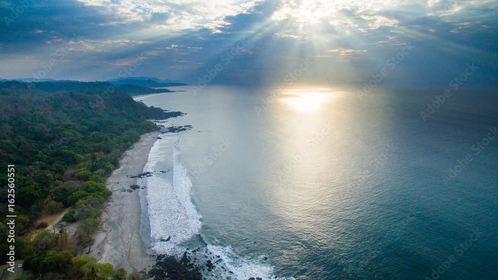 Aerial view of Montezuma Costa Rica