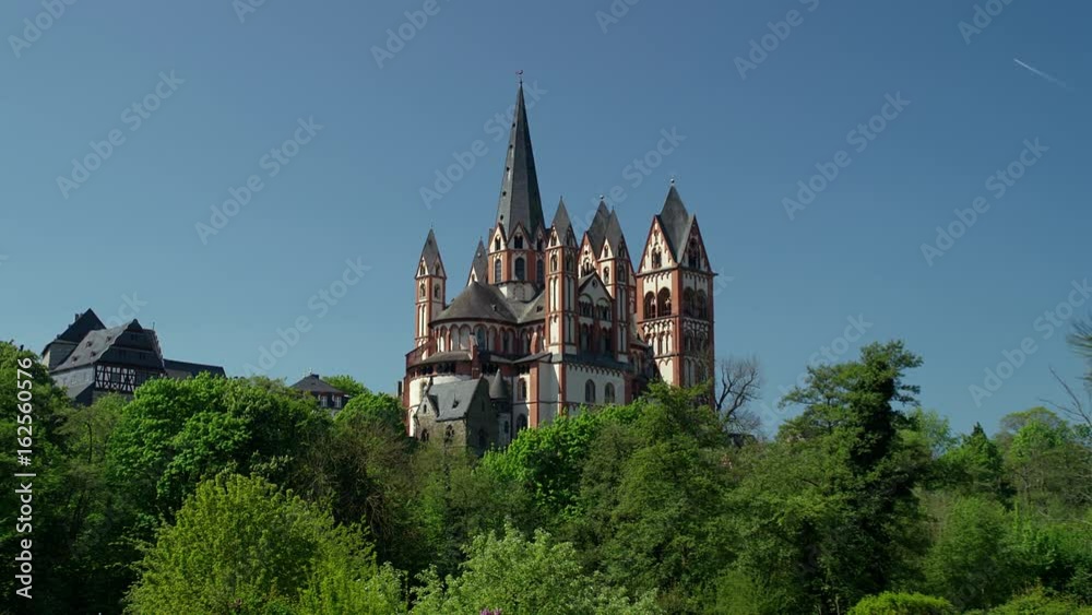 The Catholic Cathedral of Limburg is high location on a rock above the Lahn river, Limburg, Germany, Jun 2017 The Catholic Cathedral of Limburg is high location on a rock above the Lahn river, Limburg, Germany, Jun 2017