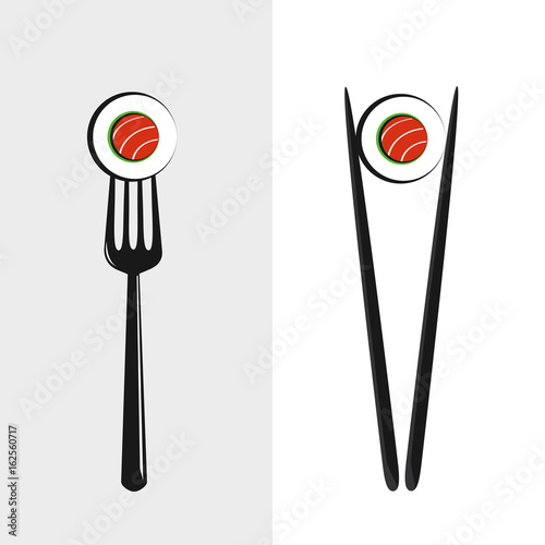 sushi essen mit gabel oder stäbchen