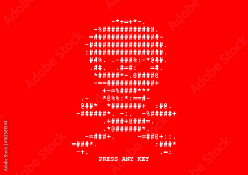 You became victim of the Petya ransomware screen The newest ultra-dangerous malware message screen. Cybercrime and cyber security background. Vector illustration