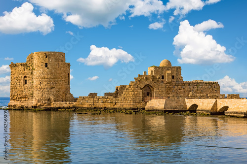 Crusaders Sea Castle Sidon Saida in South Lebanon Middle east photo