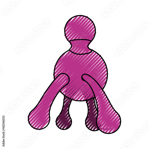 Body massager cartoon