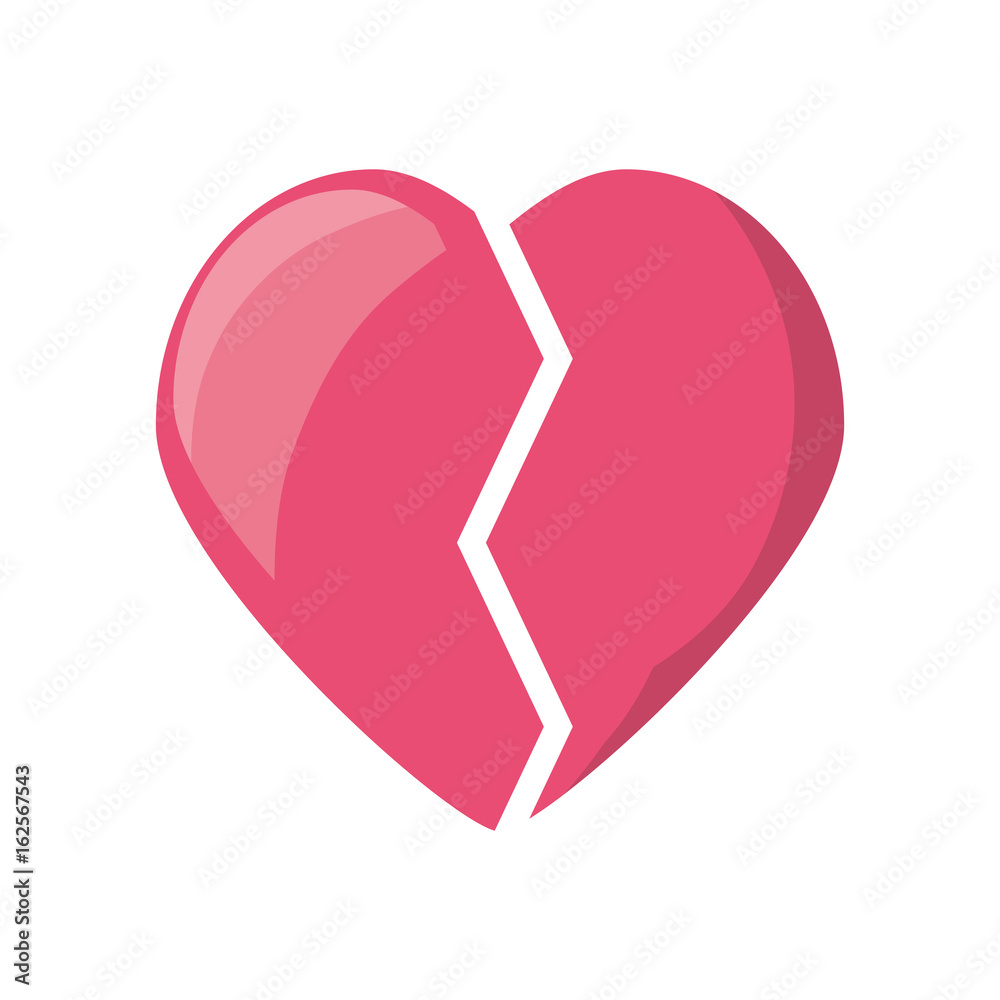 Heart broken symbol Heart broken symbol