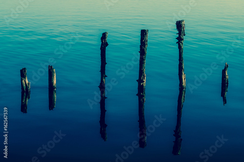 alte uferbefestigung am ewigen meer in ostfriesland © JeDo