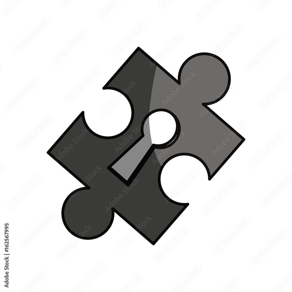 Puzzle piece isolated Puzzle piece isolated