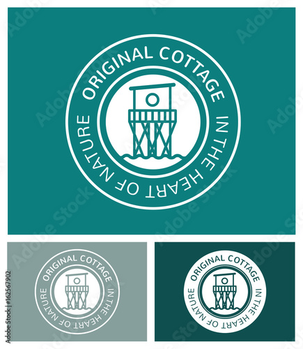 logo, identité, hôtel, chambre d'hôte, location, insolite, océan