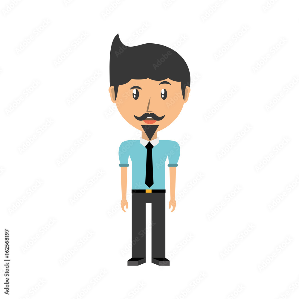 Young man cartoon