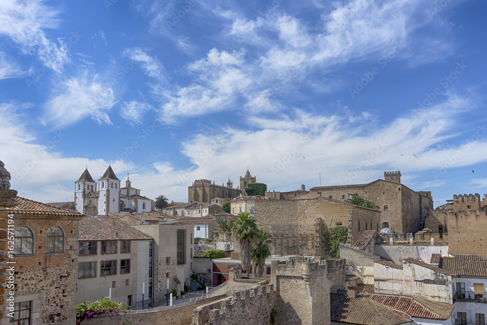 ciudades medievales de España, Cáceres en la comunidad de Extremadura