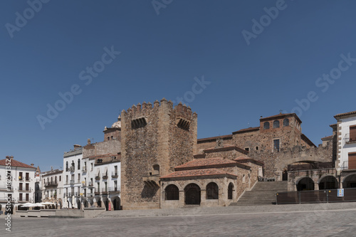 Vistas de la plaza mayor de C  ceres  Espa  a