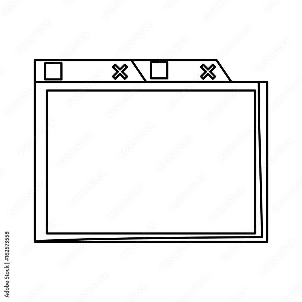isolated simple browser window isolated simple browser window