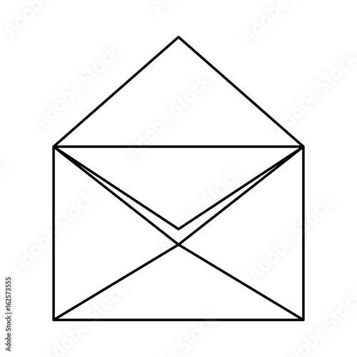 isolated paper envelope