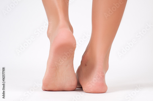 Woman feet. Perfect clean female heels. © Dmytro Flisak
