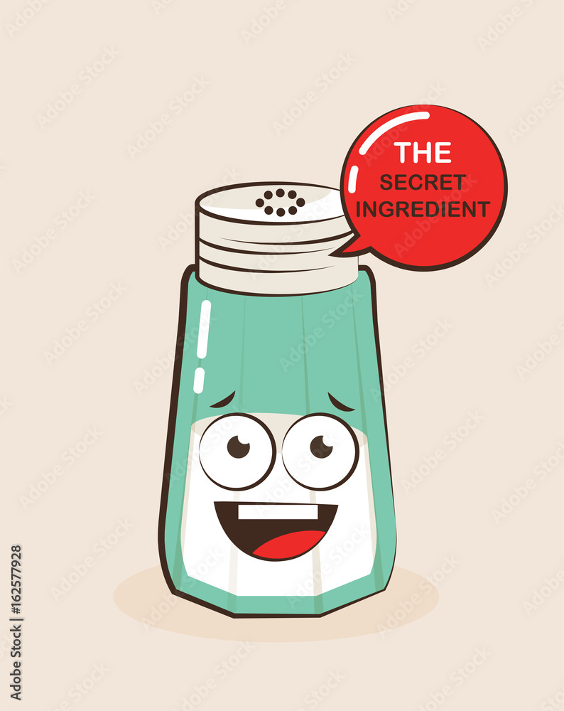 Vector cartoon illustration of a funny salt character . Vector cartoon. Comic character Vector cartoon illustration of a funny salt character . Vector cartoon. Comic character