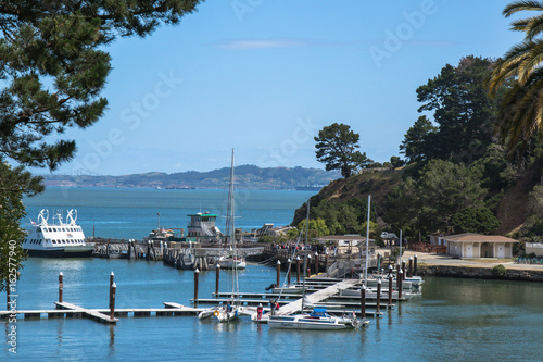 The dock at Angel Island, a state conservancy near San Francisco