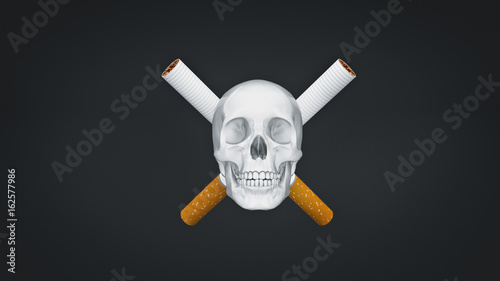 concept No smoking. 3d rendering
