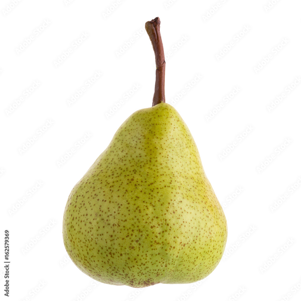 Ripe green pears isolated on a white background Ripe green pears isolated on a white background
