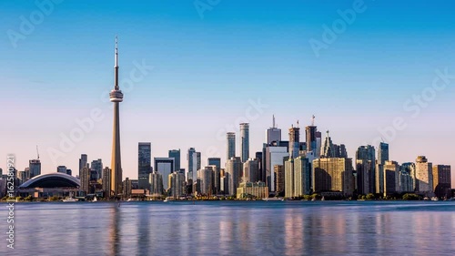 Toronto skyline time lapse