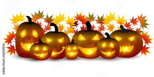 ハロウィン　かぼちゃ　秋　アイコン 