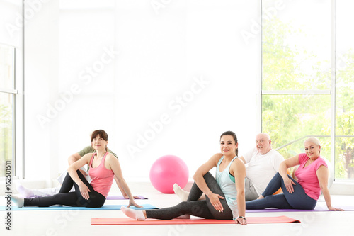 Group of people practicing ...