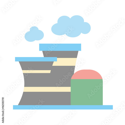 industrial factory to contamination of environment and ecology